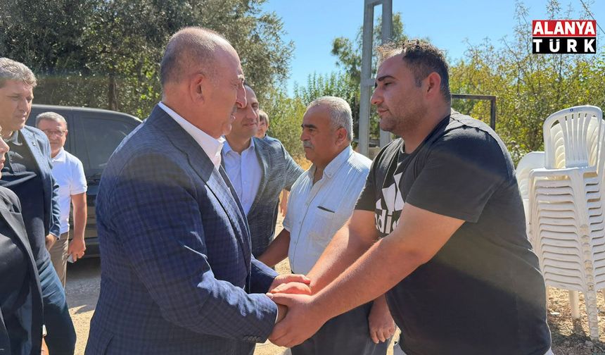 Çavuşoğlu Aksu’da yangınzedeler ve ekiplere destek verdi