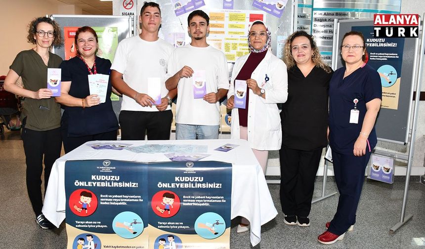 Alanya EAH’de kuduz hastalığına karşı farkındalık çalışması