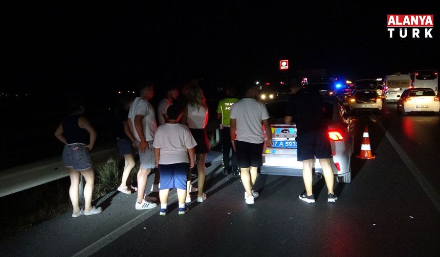 Yola fırlayan köpek kazaya neden oldu, 6 araç birbirine girdi