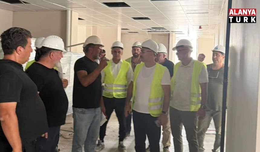 KYK yurt inşaatında çalışmalar incelendi