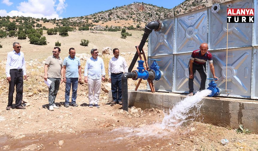 Büyükşehir’den Elmalı Yalnızdam Mahallesi’ne sulama tesisi