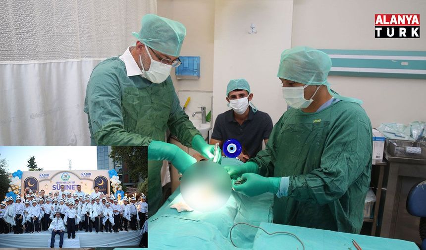 Doktor belediye başkanı önce çocukları eğlendirdi, ardından sünnet etti