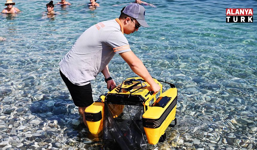 Kemer koylarında "Çöp Kapar" ile temizlik çalışmaları başladı