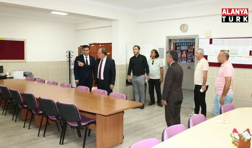 Alanya’da yeni eğitim yılı öncesi okullarda hazırlık mesaisi