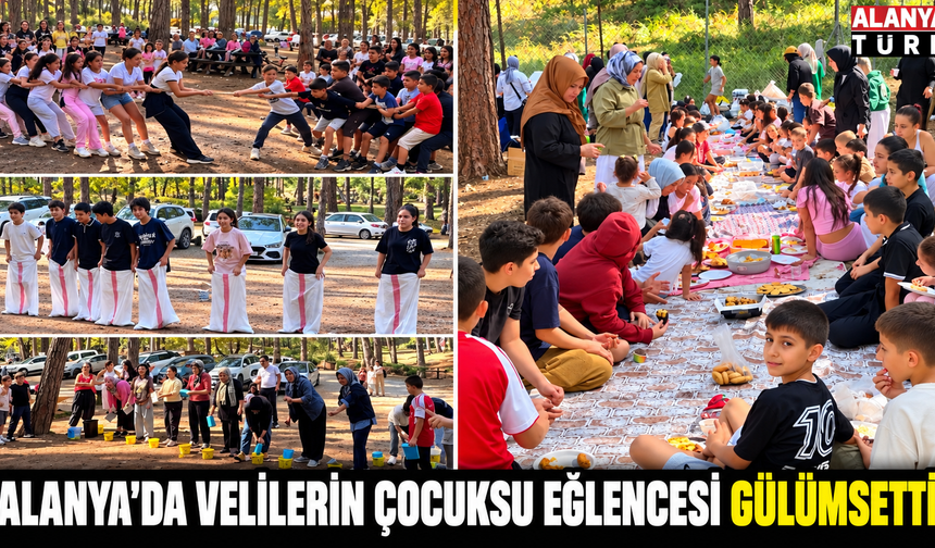 Alanya’da Veliler Çocuk Oyunlarında Yarıştı!