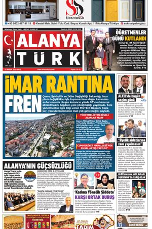 ALANYATÜRK GAZETESİ 25 Kasım 2025