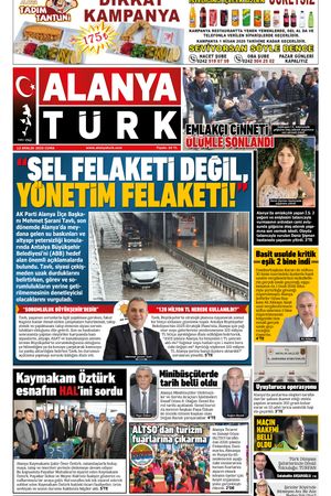 ALANYATÜRK GAZETESİ 12 ARALIK 2025
