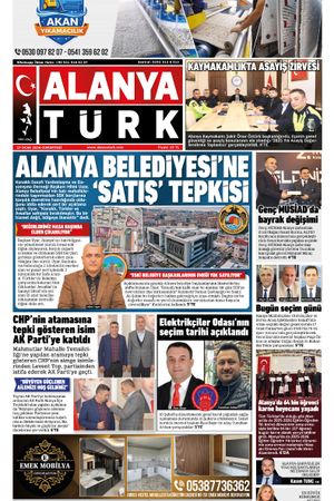 ALANYATÜRK GAZETESİ 17 OCAK 2026