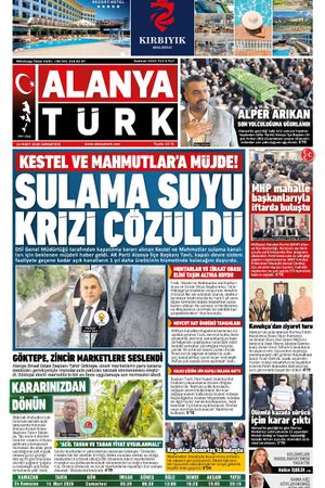 ALANYATÜRK GAZETESİ 14 MART 2026