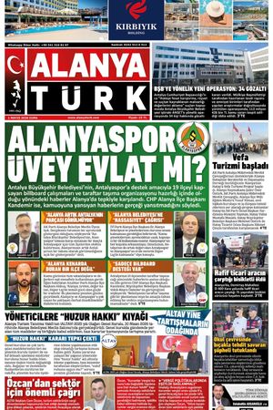 ALANYATÜRK GAZETESİ 1 MAYIS 2026