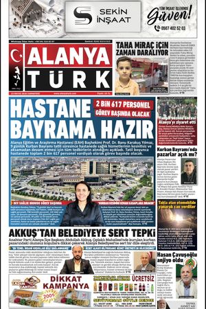 ALANYATÜRK GAZETESİ 23 MAYIS 2026