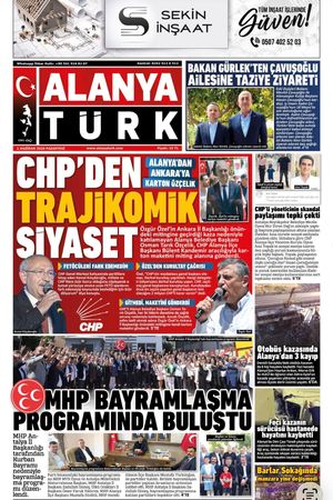 ALANYATÜRK GAZETESİ 01 HAZİRAN 2026