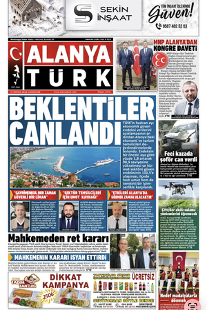 ALANYATÜRK GAZETESİ 4 TEMMUZ 2026