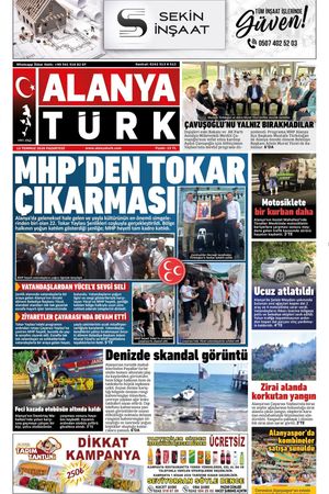 ALANYATÜRK GAZETESİ 13 TEMMUZ 2026