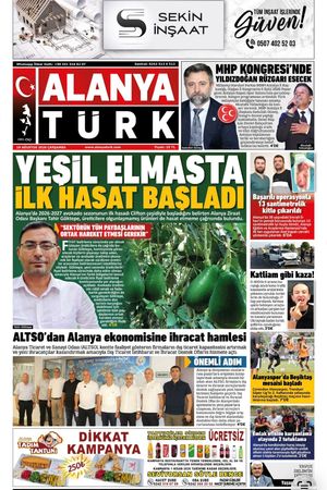 ALANYATÜRK GAZETESİ 19 AĞUSTOS 2026