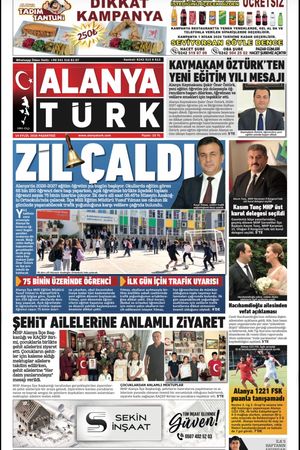 ALANYATÜRK GAZETESİ 14 EYLÜL 2026