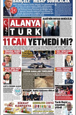 ALANYATÜRK GAZETESİ 30 EYLÜL 2026