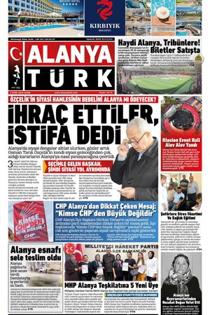 ALANYATÜRK GAZETESİ 2 EKİM 2026